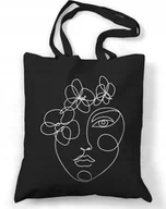 Torby i wózki na zakupy - TOREBKA TORBA EKO NA RAMIE A4 SHOPPER Z NADRUKIEM - miniaturka - grafika 1