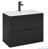 Szafki łazienkowe - Roca Reef szafka 79x45x63 CZARNY MAT A857955532 | - miniaturka - grafika 1