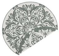 Dywany zewnętrzne - Zielono-kremowy dywan odpowiedni na zewnątrz NORTHRUGS Madrid, ⌀ 140 cm - miniaturka - grafika 1