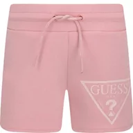 Spodnie i spodenki dla dziewczynek - Guess Szorty | Regular Fit - miniaturka - grafika 1