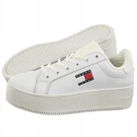 Buty sportowe damskie - Tommy Jeans buty damskie sportowe białe Flatform Ess rozmiar 41 - miniaturka - grafika 1