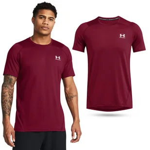 Koszulka fitness męska Under Armour HeatGear Fitted z krókim rękawem - Koszulki sportowe męskie - miniaturka - grafika 1