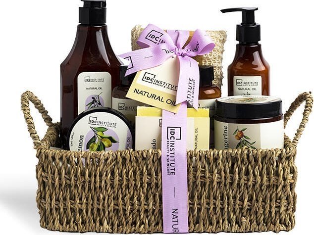 IDC KOSZ ZESTAW PREZENTOWY KOBIET KOSMETYKÓW CIAŁA KĄPIELI NATURAL OIL