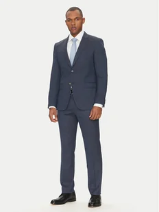 BOSS Garnitur H-Huge 50540776 Granatowy Slim Fit - Garnitury - miniaturka - grafika 1