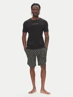 Piżamy męskie - Emporio Armani Underwear Piżama EM000400 AF10793 FC063 Czarny Regular Fit - miniaturka - grafika 1