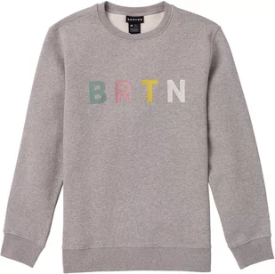 bluza męska BURTON BRTN CREW Gray Heather Multi - Bluzy męskie - miniaturka - grafika 1