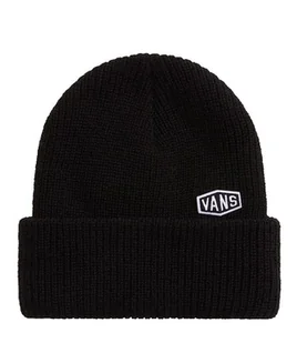 Czapka zimowa VANS Hex Patch Cuff Beanie Black VN000QAUBLK1 - Czapki damskie - miniaturka - grafika 1