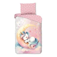 Pościel dla dzieci - Różowa bawełniana pościel dziecięca jednoosobowa 140x200 cm Molly – Good Morning - miniaturka - grafika 1