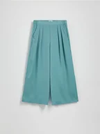 Spodnie damskie - Reserved - Spodnie palazzo - turkusowy - miniaturka - grafika 1