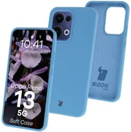 Etui i futerały do telefonów - Bizon Silikonowe etui Soft Case do Oppo Reno13, niebieskie - miniaturka - grafika 1