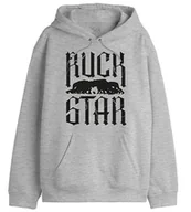 Bluzy męskie - Republic Of California "Ruck Star" UXREPCZSW031 Bluza męska, Melange Grey, Rozmiar XS, Szary Melange, L - miniaturka - grafika 1