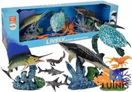 Figurki dla dzieci - Import LEANToys Zestaw Zwierząt Morskich Ruchome Elementy - miniaturka - grafika 1