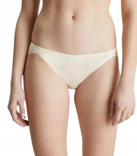 CALVIN KLEIN DAMSKIE MAJTKI KORONKOWE ECRU Z KOKARDKĄ L 0_6