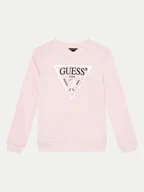 Bluzki damskie - Guess Bluzka J74Q10 KAUG0 Różowy Regular Fit - miniaturka - grafika 1