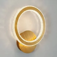 Lampy ścienne - MLAMP Ścienna LAMPA glamour 139011135 MLAMP okrągła OPRAWA kinkiet LED 19W 2925K pierścień ring modernistyczny złoty 139011135 - miniaturka - grafika 1