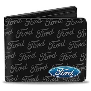Portfele - Klamra puchowa portfel uniseks Ford owalny róg W/tekst dwustronny - grafika 1