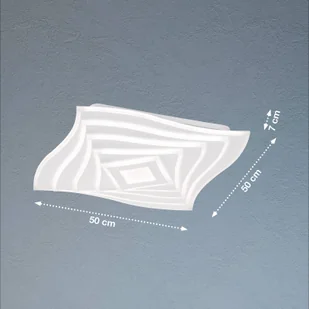 FISCHER & HONSEL Lampa sufitowa LED Hero, biała, 50 x 50 cm, akryl, CCT, RGB - Lampy sufitowe - miniaturka - grafika 2