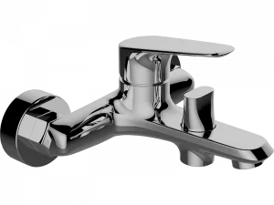 LAVEO BLX 010D RONDO Bateria wannowa ścienna bez zestawu natryskowego. Jednouchwytowa Sposób montażu: ścienny Głowica: 35 mm Wykończenie: chrom - Baterie wannowe i prysznicowe - miniaturka - grafika 1