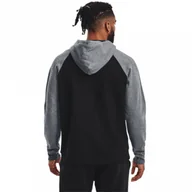Bluzy sportowe męskie - Męska bluza dresowa nierozpinana z kapturem UNDER ARMOUR UA Rival WM Colorblock HD - miniaturka - grafika 1