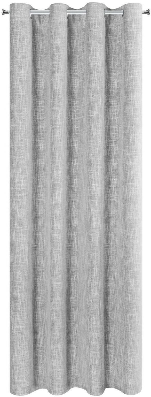Eurofirany Zasłona MADI 140x250 cm stalowa na przelotkach