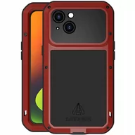 Etui i futerały do telefonów - LOVE MEI Etui Pancerne + szkło Powerful do iPhone 14 czerwone - miniaturka - grafika 1