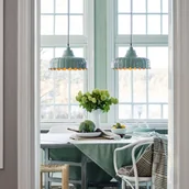 Lampy sufitowe - PR Home żyrandol Wells, różowy/złoty, Ø 43 cm, metal - miniaturka - grafika 1