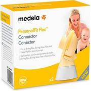 Laktatory - Konektor do laktatora Medela PersonalFit Flex Connector 2 szt - miniaturka - grafika 1