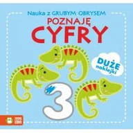 Edukacja przedszkolna - Zielona Sowa Nauka z grubym obrysem. Poznaję cyfry praca zbiorowa - miniaturka - grafika 1