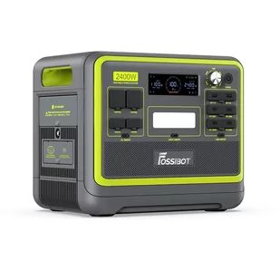 Przenośna Stacja Zasilania FOSSiBOT F2400 2048Wh/2400W Generator Słoneczny, Szybkie Ładowanie w 1,5 Godziny, UE - Zielona - Akumulatory ogólnego zastosowania - miniaturka - grafika 4