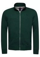 Bluzy męskie - Superdry Vintage Logo Emb Zip Track Bluza męska, Kampus Zielonego Marla, 3XL - miniaturka - grafika 1