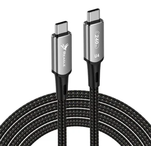 Reagle Kabel USB-C 4.0 PD 240W 8K 40 Gbps Thunderbolt 3 Macbook Pro Air 1m - Kable USB - miniaturka - grafika 1
