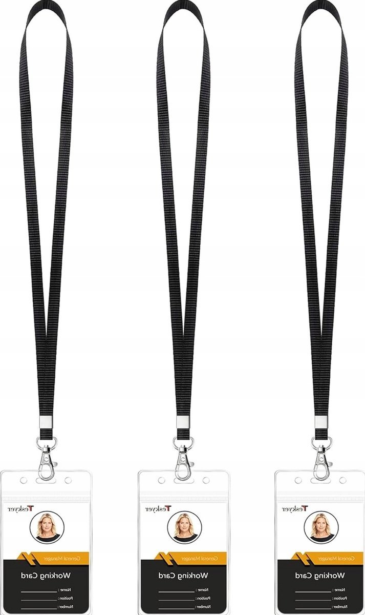 SMYCZ 3 SZTUKI CZARNA ETUI IDENTYFIKATOR PRZEZROCZYSTA WODOSZCZELNA