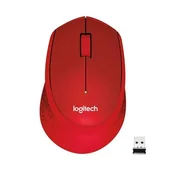 Myszki - Logitech M330 Silent Plus czerwona (910-004911) - miniaturka - grafika 1
