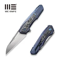 Noże - Nóż składany WE Knife Falcaria Blue Titanium/Aluminium Carbon Fiber, Hand Rubbed Satin CPM 20CV by Maciej Torbé (WE23012B-3) - miniaturka - grafika 1