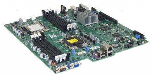 Dell SystemBoard DELL R510 V2 Socket FCLGA1366 dla procesorów Intel Xeon 55xx/56xx 2 x CPU 8 x Ram / 2x USB 2x RJ45 Serial VG - Refabrykowana