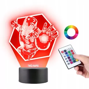 Lampka na Biurko Statuetka Led Iron Man Kostium - Lampy pozostałe - miniaturka - grafika 1