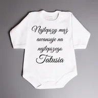Body - Najlepszy mąż awansuje na najlepszego Tatusia - body dziecięce - miniaturka - grafika 1