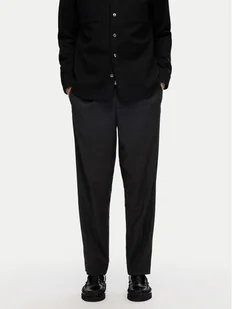 Selected Homme Spodnie materiałowe 16094358 Czarny Tapered Fit - Spodnie męskie - miniaturka - grafika 1