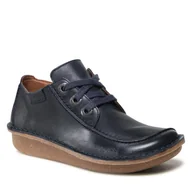 Półbuty damskie - Półbuty CLARKS - Funny Dream 261668184 Navy Leather 030 - miniaturka - grafika 1