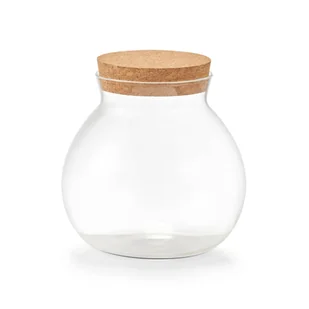 Pękaty słoik zamykany korkiem, 1050 ml - Pojemniki kuchenne - miniaturka - grafika 1