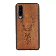 Etui i futerały do telefonów - Case Etui Drewniane Smartwoods Deer Huawei P30 - miniaturka - grafika 1