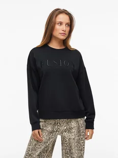 Vila Bluza w kolorze czarnym - Bluzy damskie - miniaturka - grafika 1