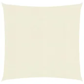 Parasole ogrodowe - vidaXL Żagiel przeciwsłoneczny, 160 g/m, kremowy, 2,5x2,5 m, HDPE vidaXL - miniaturka - grafika 1