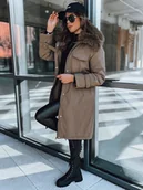 Kurtki damskie - Kurtka damska parka MARBLIS khaki Dstreet TY3929-S - miniaturka - grafika 1