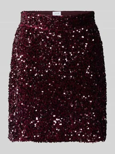 Spódnica mini z wysokim stanem i cekinami model ‘FAITH’ - Spódnice Spódnica mini z wysokim stanem i cekinami model ‘FAITH’ - Spódnice - miniaturka - grafika 1