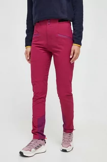 Spodnie sportowe damskie - Viking spodnie outdoorowe Expander kolor fioletowy - grafika 1