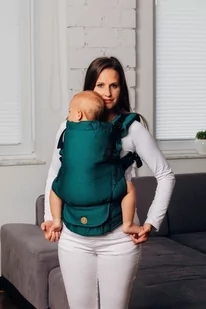 Nosidełko ergon. LennyLamb LennyUpGrade: Szmaragd - Regulowane - Chusty do noszenia dzieci - miniaturka - grafika 1