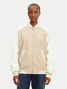 Tommy Jeans Kurtka bomber Souvenir DW0DW21432 Beżowy - Kurtki damskie - miniaturka - grafika 1