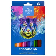 Kredki, ołówki, pastele i pisaki - Koh-I-Noor, Kredki triocolor 3135 7 mm tygrys, Niebieski, 36 szt - miniaturka - grafika 1