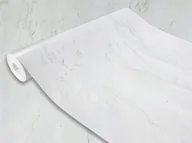 Okleiny - Okleina Dekoracyjna Imitująca Marmur Folia Meblowa Klejowa Biały Mat 45cm - miniaturka - grafika 1